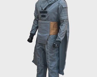 Din Djarin Mandalorian Cosplay Set Beskar Flight Suit with Cape Star Wars Bounty Hunter Costume