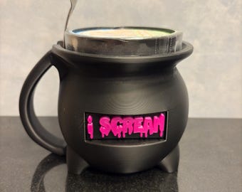 Cauldron Ice Cream Pint Holder |Personalized| Horror Gift | Halloween