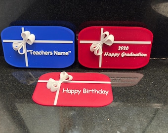 Caja portatarjetas de regalo personalizada / Estuche para tarjeta de regalo con nombre personalizado / Regalo de cumpleaños, graduación o para profesores