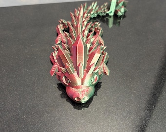 Articulated Crystal Dragon • Custom Colors•3d printed