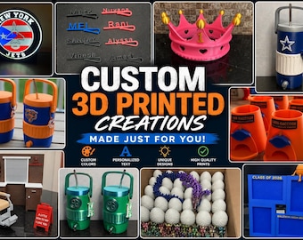 Custom 3D Printing Service | Personalized Gifts | Custom Name Signs | Business Logos | Team Gifts | Made to Order | Long Island Layers
