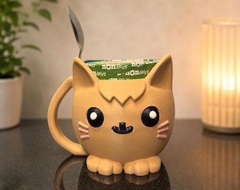 Cat Ice Cream Pint Holder, Custom Saying! Cat Lover Gift