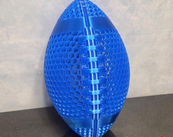 Airless 3D Printed Football – Flexible TPU  Football – Lightweight Indoor Outdoor Toy. (Baseball,tennis,pickleball also available)
