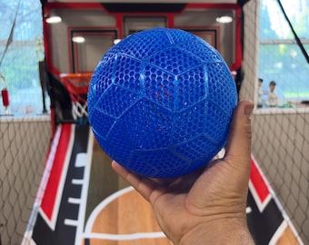 Airless 3D Printed TPU Flexi Sports Ball –7in Soccer Ball- Basketball