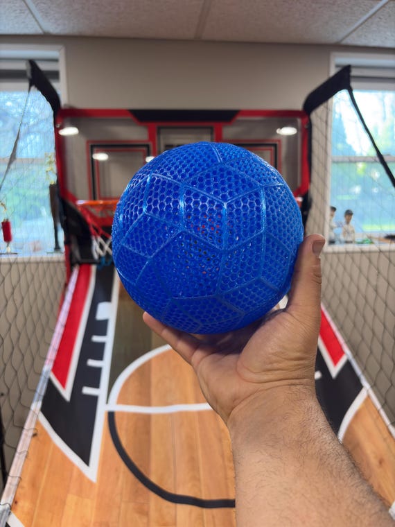 Airless 3D Printed TPU Flexi Sports Ball –7in Soccer Ball- Basketball