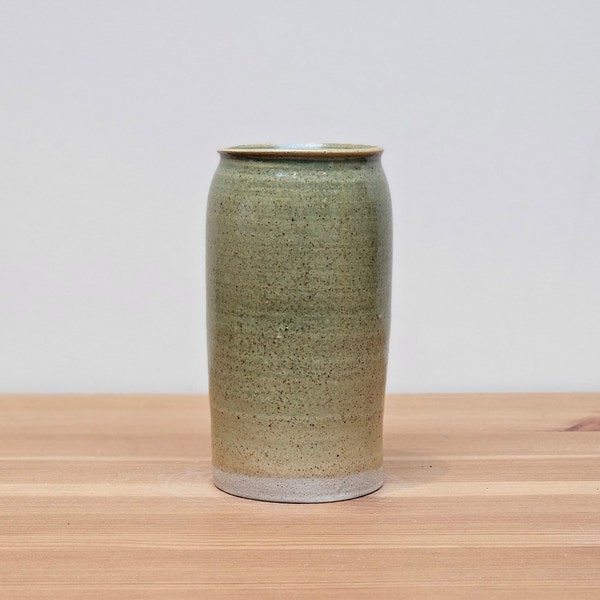 Handmade Pottery - Ceramic Green Vase Japanese Style Vase