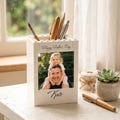 Personalized Dad Name Building Block Pen Holder, Custom Father Desk Decor, Birthday Gift for Dad product logo