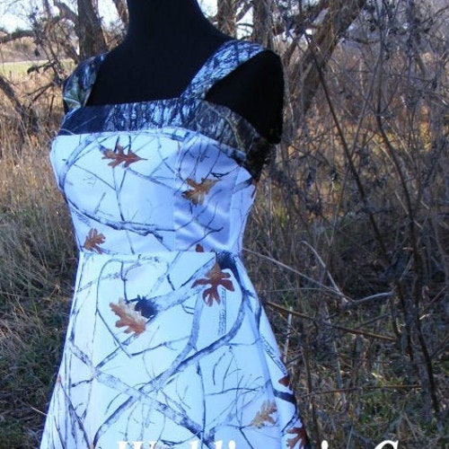 CAMO Dress With HIGH LOW Hemlinecolor Lining Your Choice of Etsy