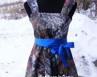 Mossy Oak Camo flower girl dress with BORDER  Pick your Camo colors for your Country Wedding