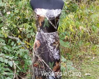 CAMO bridesmaid dresses+Long Camo dress in your choice of colors