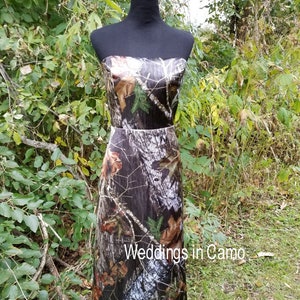 CAMO bridesmaid dresses+Long Camo dress in your choice of colors