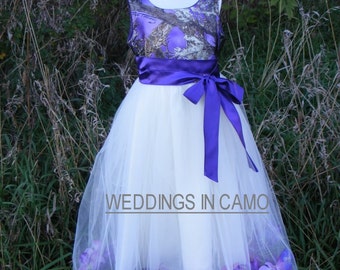 mossy oak flower girl dresses