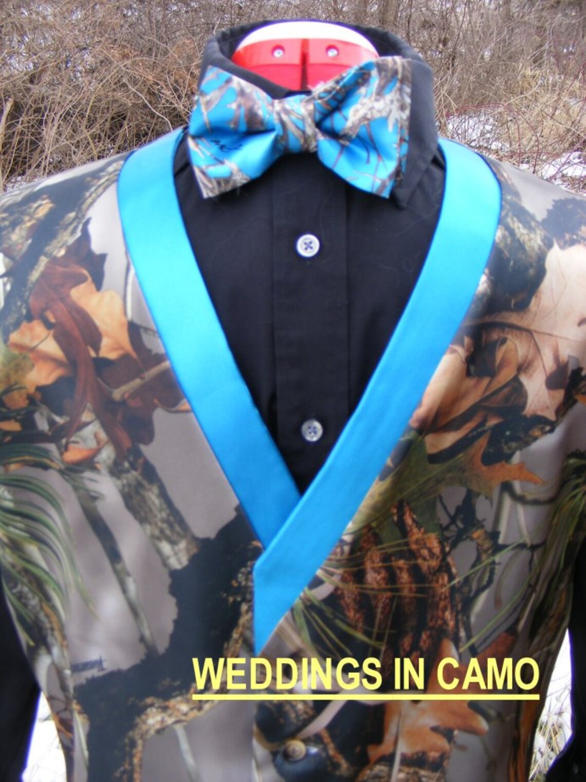 CAMO BOW Tiecamo Weddingcamo Prom16 Colors Custom Made Etsy