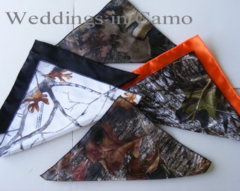 Camo POCKET SQUARES+men and boys