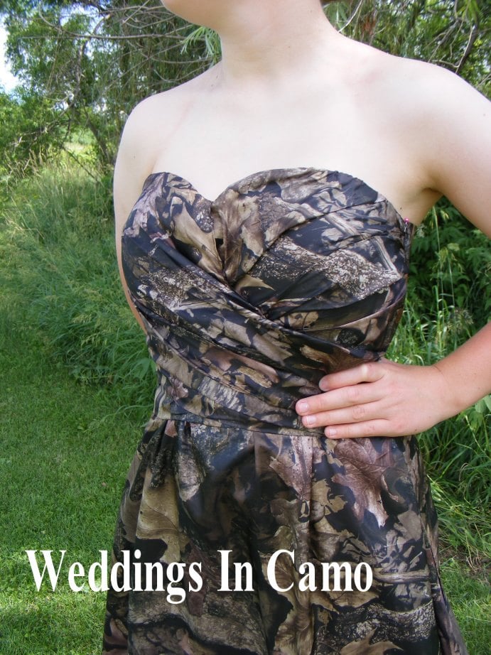 CAMO Bridesmaid Dress LONG Bridesmaid Dress in soft silk