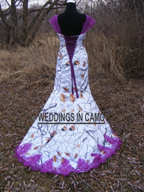 camo wedding dresses