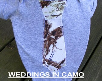 CAMO T-shirt  with Tie Applique for BOYS or GIRLS