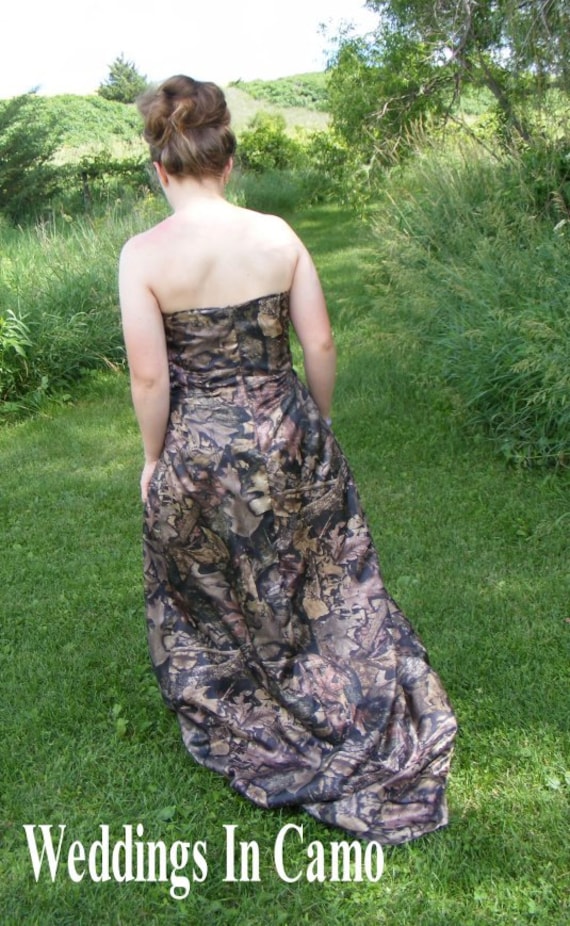 Camo Duct Tape Prom Dress