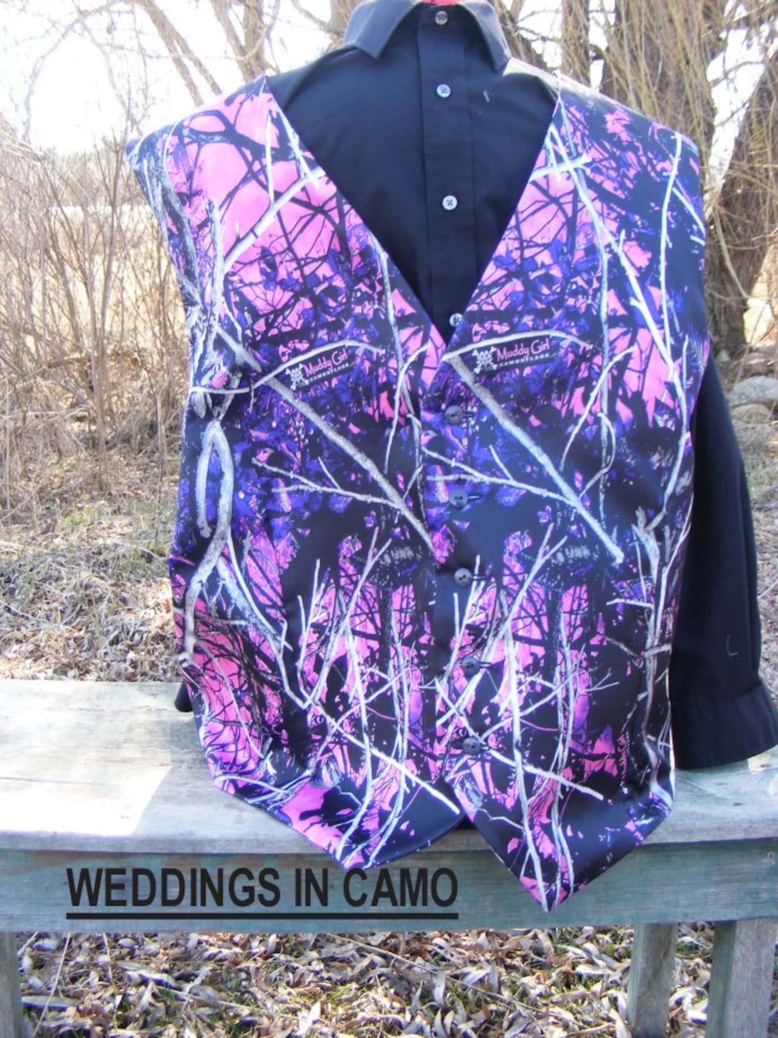 CAMO Vest CAMO Wedding Vest SIXTEEN Colors Etsy