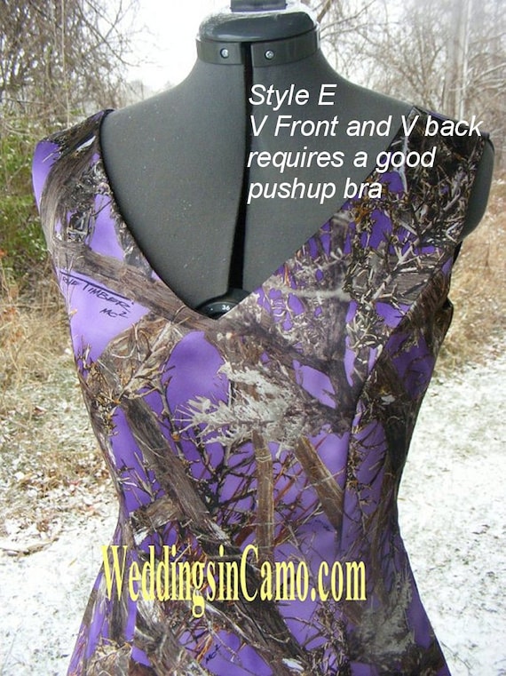 CAMO Bridesmaid Dress High Low Hemlinepick Your Topplus Sizes Etsy Ireland