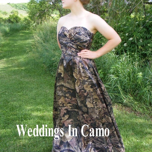 Camo Duct Tape Prom Dress