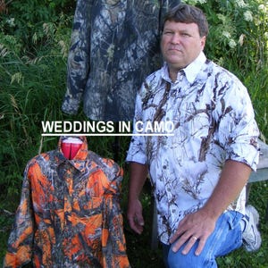 MENS CAMO SHIRT cotton camo shirt+Camo wedding+Country Wedding