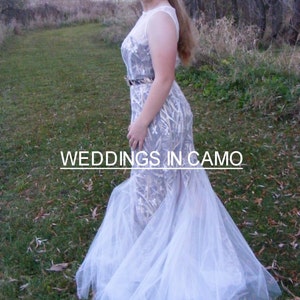 CAMO Wedding Dress CAMO and lace dress