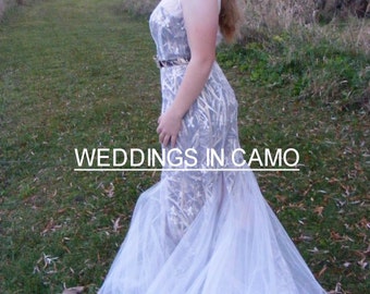 CAMO Wedding Dress CAMO and lace dress