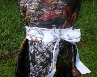 Girls CAMO RIBBON sash add to WEDDING dress Mossy Oak ribbon