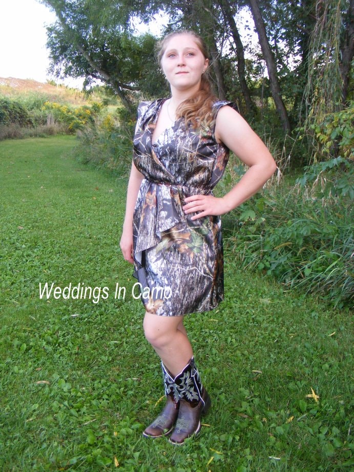 CAMO dress Short CAMO dress+Camo Bridesmaid