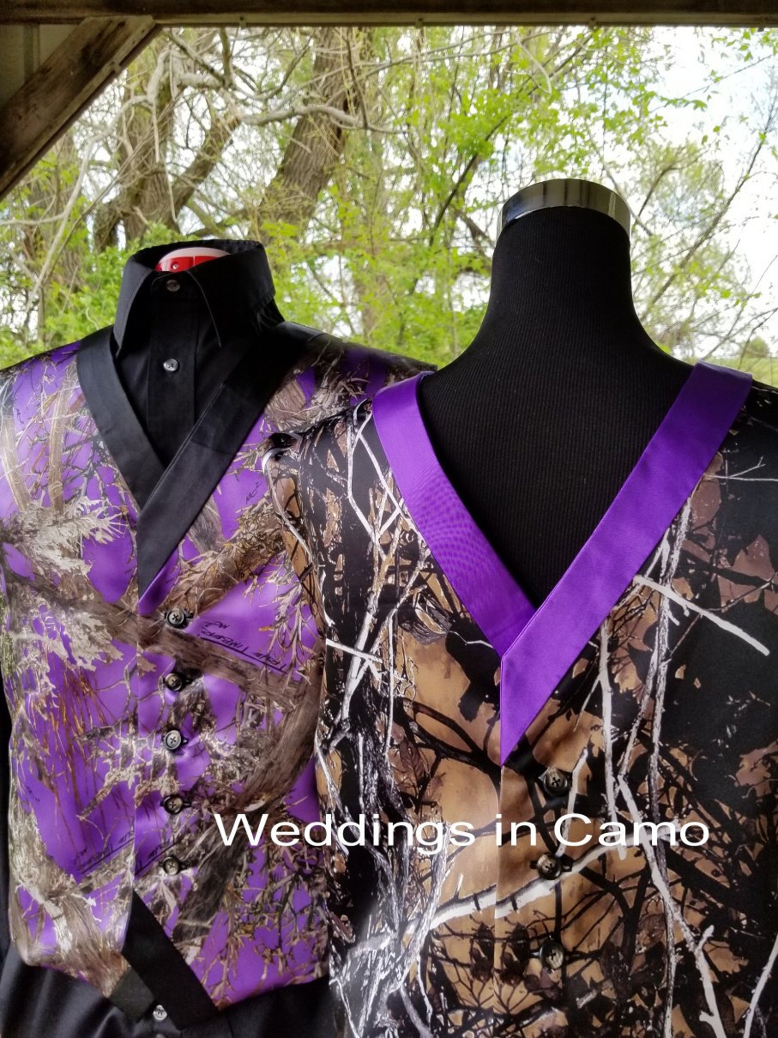 camo vests for wedding