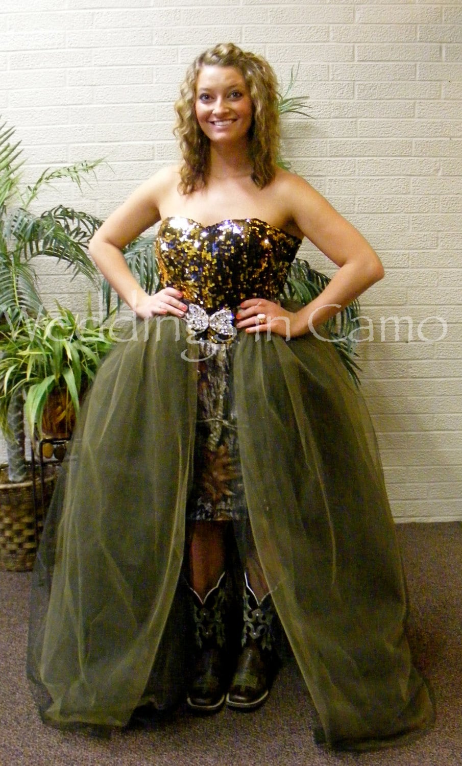 camo prom dresses