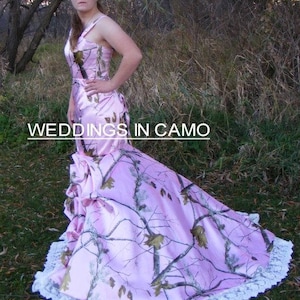 Realtree Camo Plus Size Wedding Dress Etsy UK