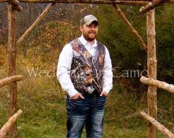 Blue camo wedding vest best sale
