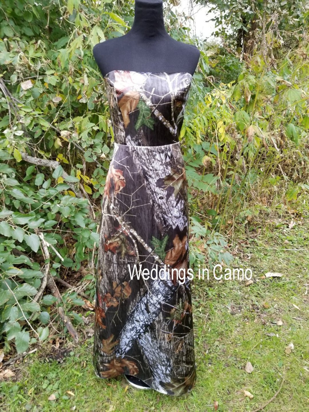 CAMO bridesmaid dresses+Long CAMO dress in your choice of colors