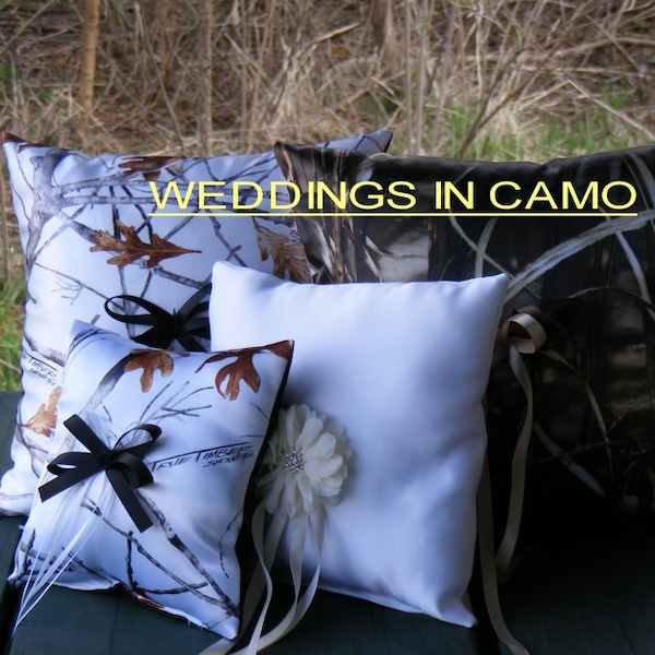 Camo Wedding Pillow Etsy