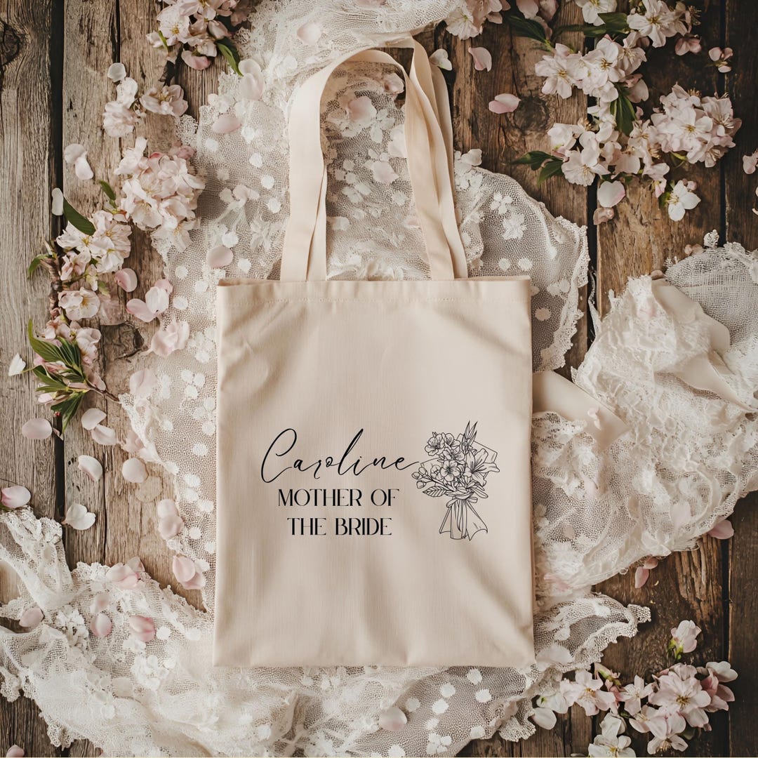 Personalized Wedding Tote Bag, Mother of the Bride & Groom Gift ...