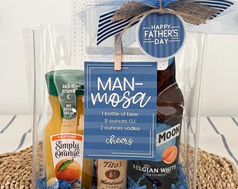 Recetario y juego de etiquetas de regalo Man-Mosa