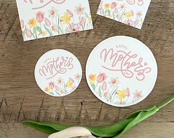 Mother’s Day Gift Tags Printable | Circle & Square Tags | Instant Download