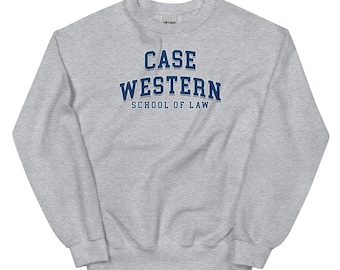 Case Western Reserve Universität Law School Vintage Design Logo Sweatshirt mit Rundhalsausschnitt
