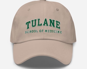 Tulane University School of Medicine Embroidered Vintage Design Unisex Hat Cap Dad Snapback