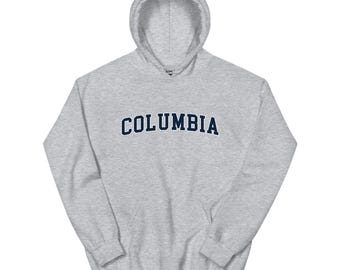 Columbia University Vintage Design Unisex Hoodie Hooded Sweatshirt