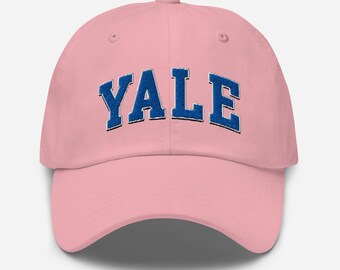 Yale University College Hat – Embroidered Vintage Dad Cap, Adjustable Snapback, Unisex College & Alumni Gift