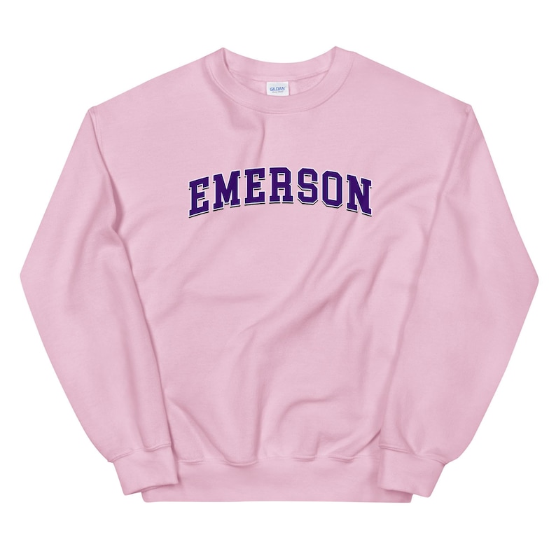 Emerson College Vintage Design Logo Crewneck Sweatshirt