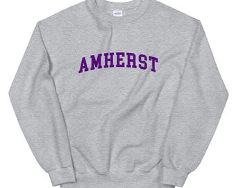 Amherst College Vintage Design Logo Crewneck Sweatshirt