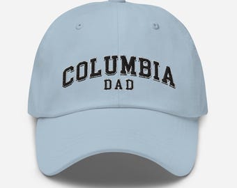 Columbia University vader-/vaderhoed – geborduurde vintage vaderpet, verstelbare snapback, uniseks college alumnicadeau