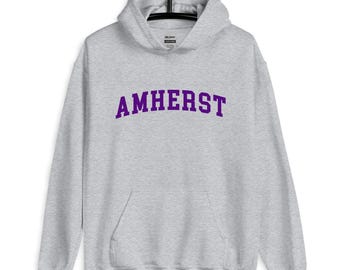 Amherst College Vintage Design Unisex Hoodie Hooded Sweatshirt