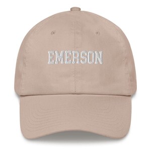 Emerson College Embroidered Varsity Design Unisex Hat Cap Dad Varsity Snapback