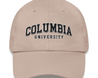 Columbia University geborduurd vintage design unisex hoed pet Dad Snapback