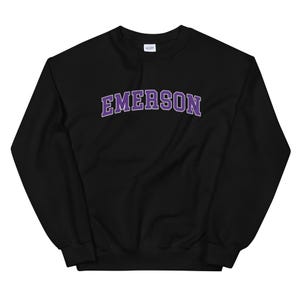 Emerson College Vintage Design Logo Crewneck Sweatshirt